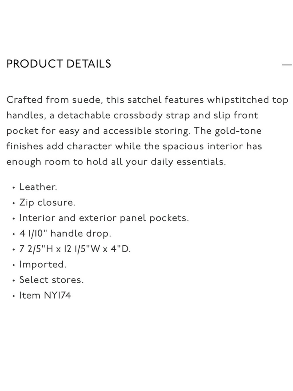 Madewell Whipstitched Satchel in Suede - Picture 4 of 4